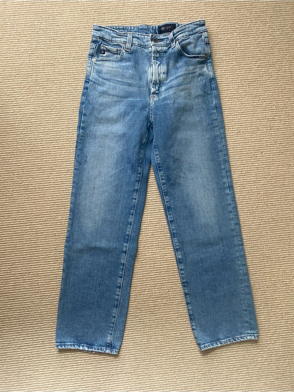 AG Adriano Goldschmied Alexxis Crop Jeans High Rise Vintage Fit Straight Leg 28